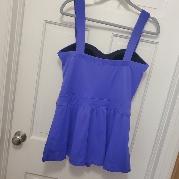 Coastal Blue Purple One Piece Swimsuit Size 16/18 - Picture 10 of 11